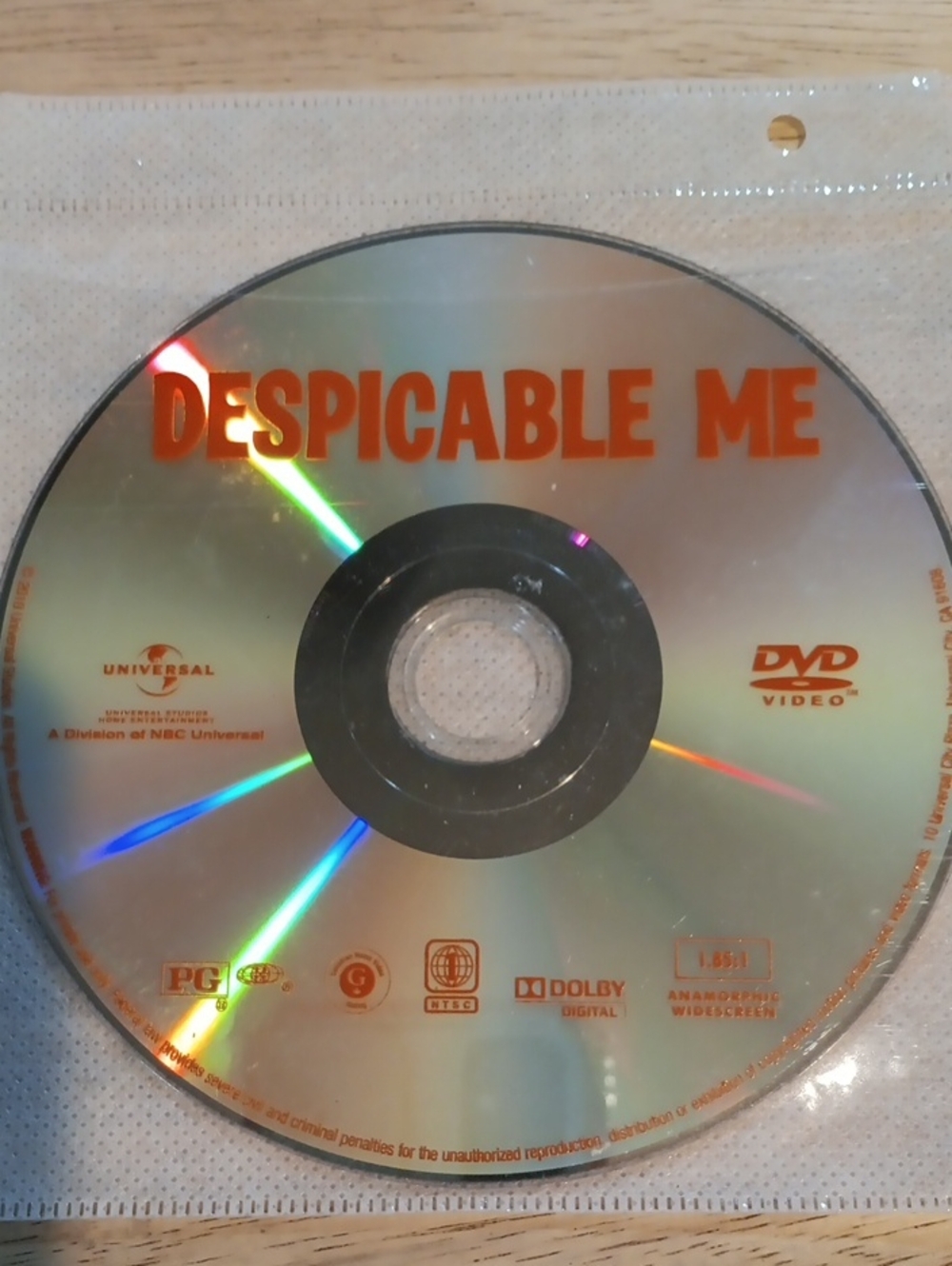 Despicable Me DVD *NO CASE*